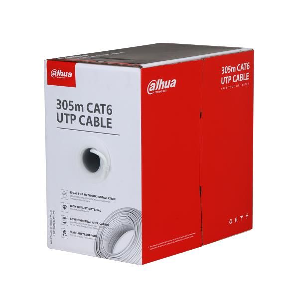 Commutator DAHUA  CABLE CAT6 UTP 305M CCA WHITE/PFM922I-6UN-C-WHITE