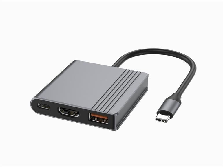 Moodulid ja transiiverid Gembird  I/O ADAPTER USB-C TO HDMI/USB3/3IN1 A-CM-COMBO3-05