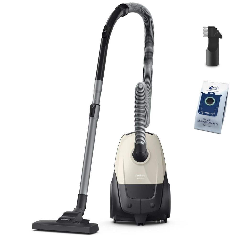 Vacuum cleaner Philips  Vacuum Cleaner||Input power 800 W|Dust capacity 3 L|Cylinder vacuum|Cleaning type Dry|Dust container Dust bag|Colour Black/Beige|XD1101/10