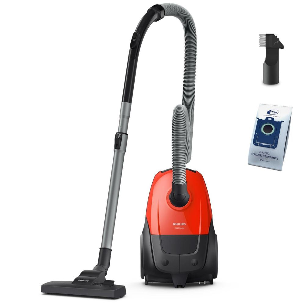 Пылесос Philips  Vacuum Cleaner||Input power 800 W|Dust capacity 3 L|Cylinder vacuum|Cleaning type Dry|Dust container Dust bag|Colour Black/Red|XD1111/10
