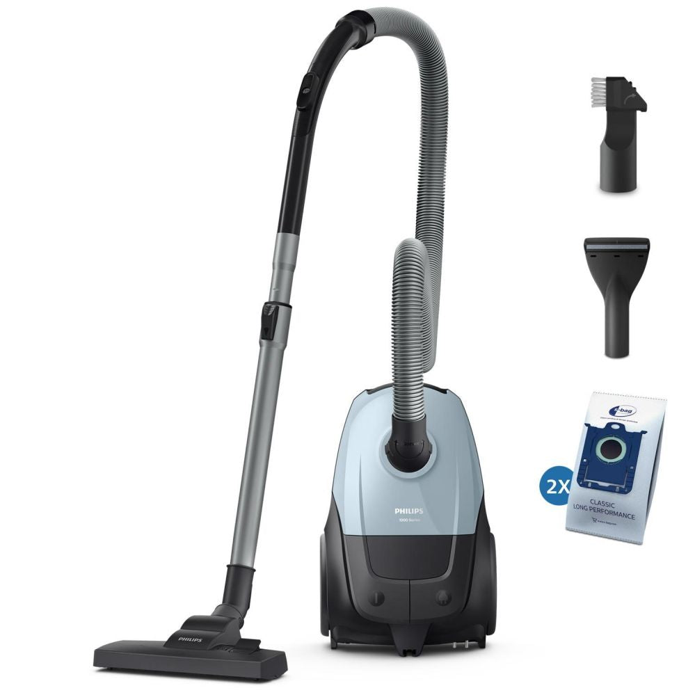 Tolmuimeja Philips  Vacuum Cleaner||Input power 800 W|Dust capacity 3 L|Cylinder vacuum|Cleaning type Dry|Dust container Dust bag|Colour Blue|XD1142/10