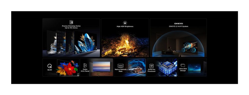 TV TCL  TV Set||50 "|4K Ultra HD|3840 x 2160 pixels|Flat|16:9|QD-Mini LED|50C69K