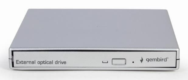 Moodulid ja transiiverid Gembird  DVD RW USB2 8X EXT RTL/SILVER DVD-USB-021-SV