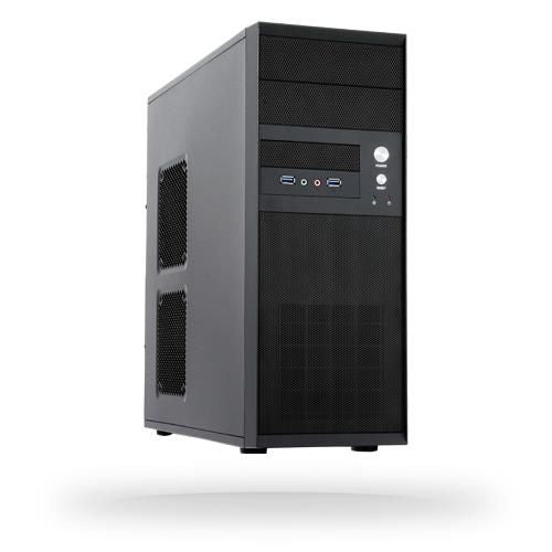 Корпус для компьютера Chieftec  Case||CQ-01B-U3-OP|MidiTower|ATX|MicroATX|Colour Black|CQ-01B-U3-OP