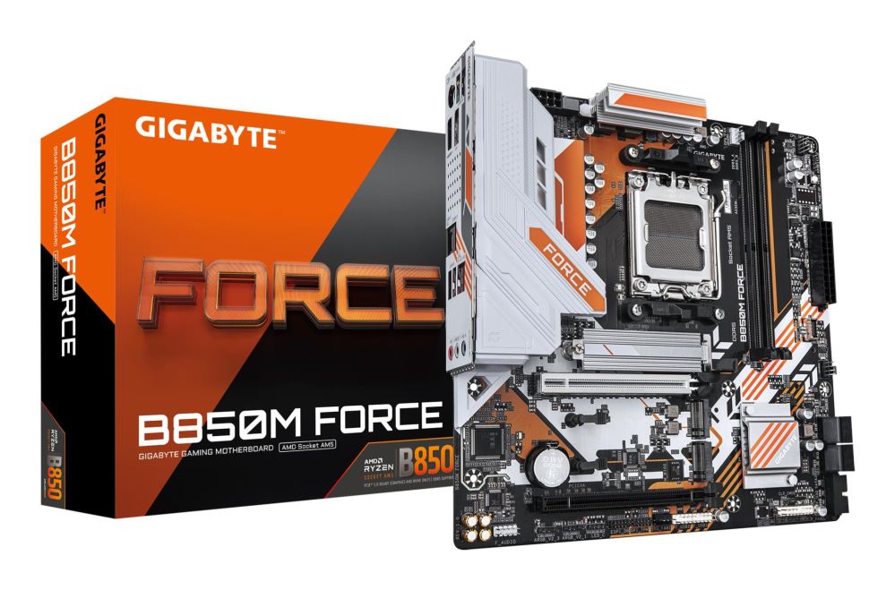 Motherboard for AMD processors Gigabyte  Mainboard||AMD B850|Socket AM5|micro ATX|RAM DDR5-SDRAM|2xSlots|3xNumber of M.2 (M) slots|B850MFORCE1.1