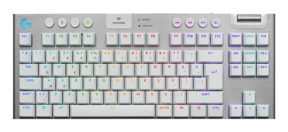 Компьютерная клавиатура Logitech  KEYBOARD WRL G915 X LIGHTSPEED/TKL WHITE 920-012737