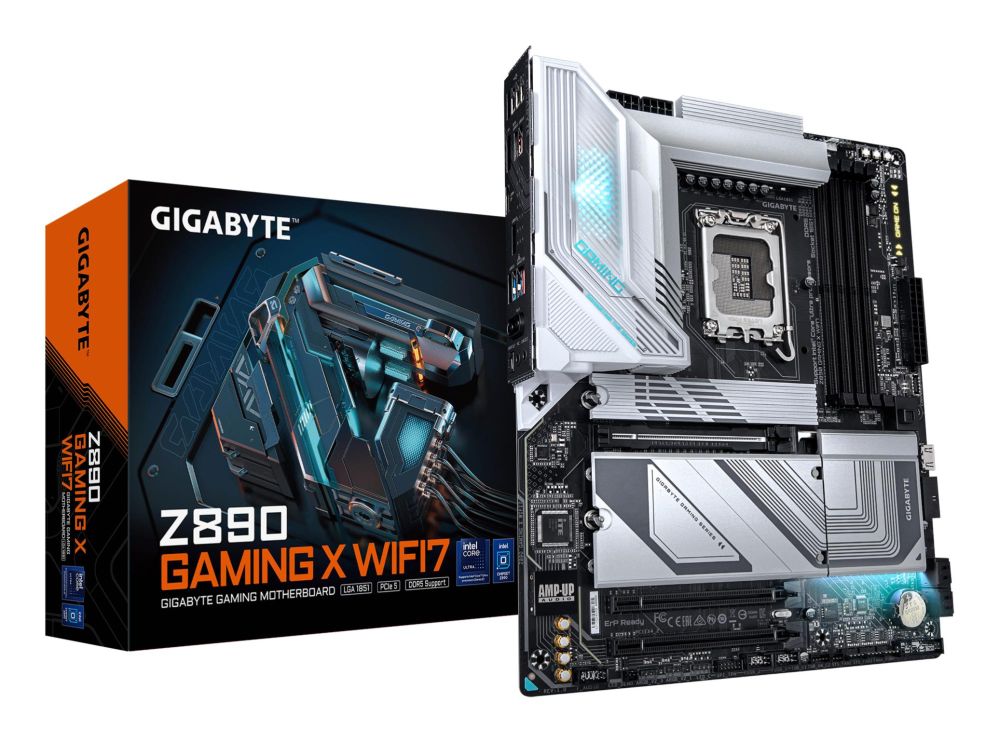Intel protsessori emaplaat Gigabyte  Mainboard||Intel Z890|LGA 1851 (Socket V1)|ATX|RAM DDR5-SDRAM|4xSlots|Wi-Fi Yes|Bluetooth Yes|1xPCI Express x16 slots|4xNumber of M.2 (M) slots|Z890GAMINGXWIFI71.1