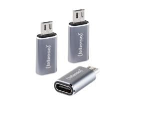 Moodulid ja transiiverid Intenso  ADAPTER USB-C TO MICRO-USB/C480M 7600213
