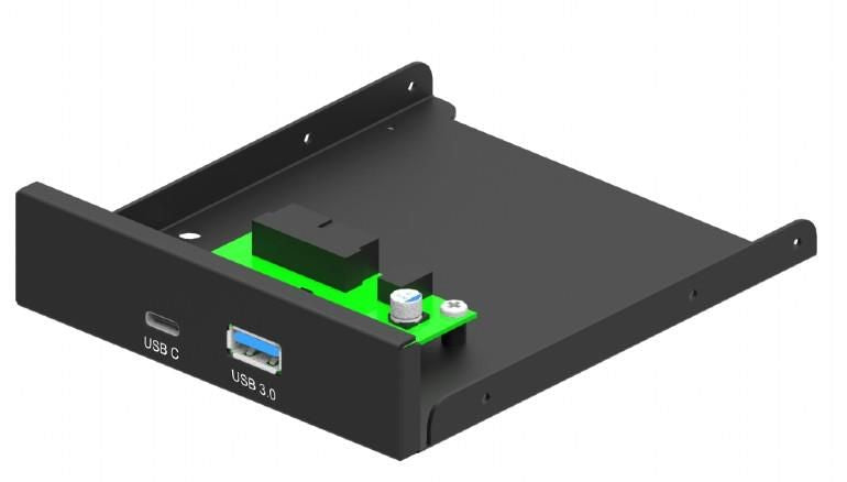 Intel protsessori emaplaat Gembird  PC Accessory||1xUSB 2.0|1xUSB-C|FDI3-U3C-01