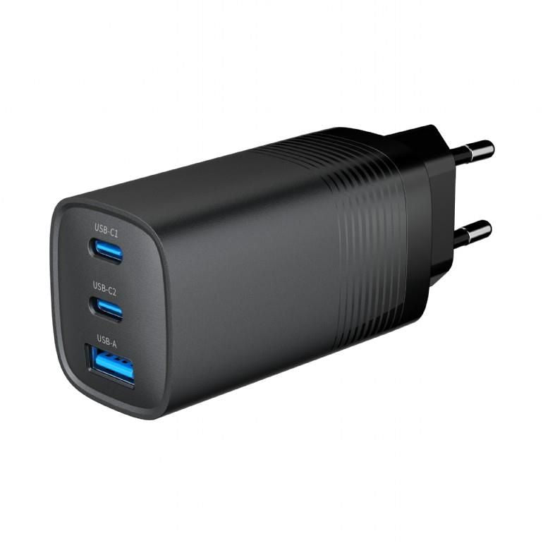 Laadijad ja juhtmed Gembird  CHARGER USB UNIVERSAL QC3.0/TA-UC-PDQC65-01-BK