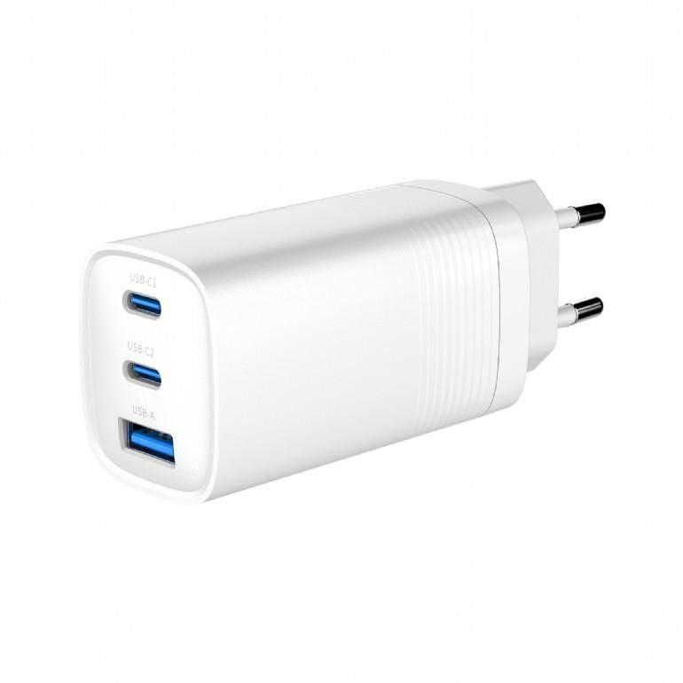 Laadijad ja juhtmed Gembird  CHARGER USB UNIVERSAL QC3.0/TA-UC-PDQC65-01-W