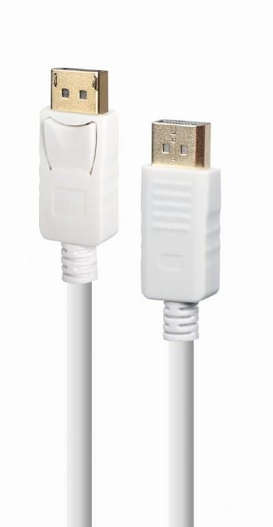 Аксессуар для мониторов Gembird  CABLE DISPLAY PORT 1.8M/WHITE CC-DP2-6-W
