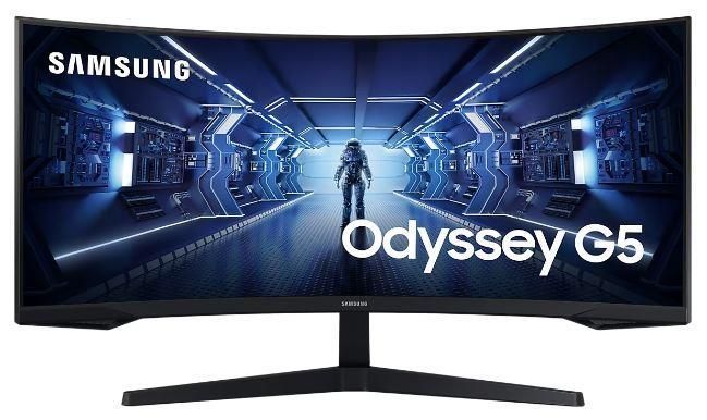 Monitor Samsung  LCD Monitor||Odyssey G5|34"|Gaming/Curved/21 : 9|Panel VA|3440x1440|21:9|1 ms|Tilt|Colour Black|LC34G55TWWPXEN