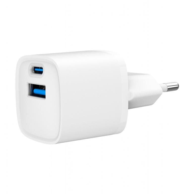 Laadijad ja juhtmed Gembird  CHARGER USB 20W 2PORT/TA-UC-PDQC20-W-01