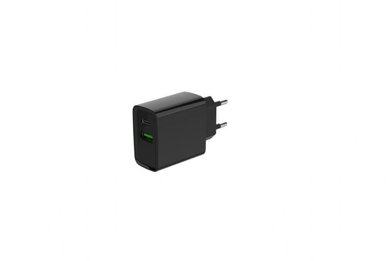 Зарядные устройства и провода Gembird  CHARGER USB UNIVERSAL QC3.0/TA-UC-PDQC20-01-BK