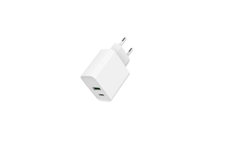 Зарядные устройства и провода Gembird  CHARGER USB UNIVERSAL QC3.0/TA-UC-PDQC20-01-W