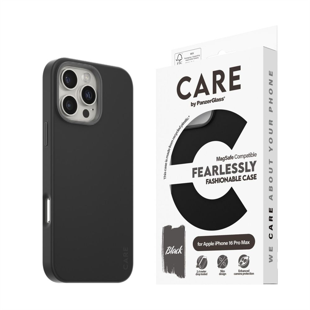 Tagakaaned PanzerGlass  CARE Fashion case with MagSafe iPhone 16 Pro Max, Black