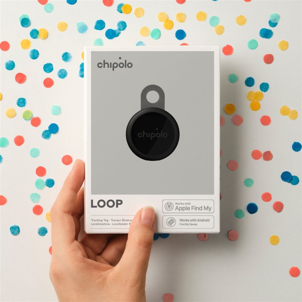 Other goods Chipolo Chipolo LOOP – Rechargeable Bluetooth Tracker with Silicone Loop for iOS & Android, 4col_Charcoal