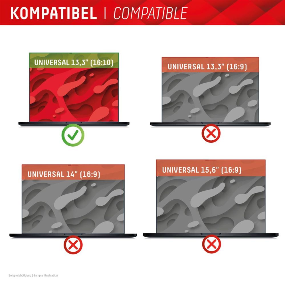 Защитное стекло displex  DISPLEX Privacy Safe Uni (Frameless) 13,3", 16:10