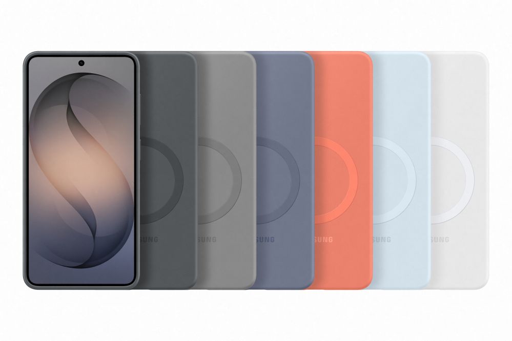 Back panel cover Samsung  ES942CJ Silicone Magnet Case Samsung Galaxy S26, Gray