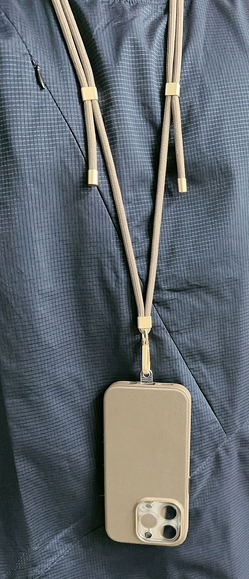 Чехол на заднюю панель machino  Machino Crossbody strap MC-LG03 BEIGE