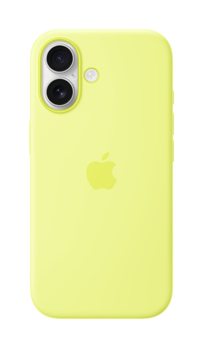 Back panel cover Apple  MGEV4ZM/A iPhone 17 Silicone Case with MagSafe, Neon Yellow
