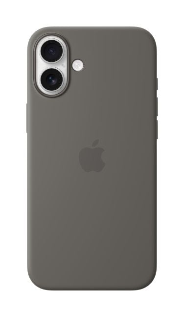 Back panel cover Apple  MYYC3ZM/A iPhone 16 Plus Silicone Case with MagSafe, Stone Gray