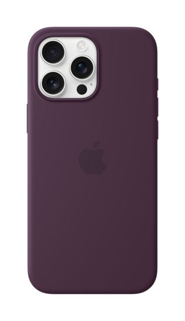 Back panel cover Apple  MYYW3ZM/A iPhone 16 Pro Max Silicone Case with MagSafe, Plum