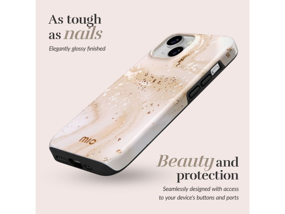 Чехол на заднюю панель Mio  MIO Gold Marble Magsafe Compatible for iPhone 17