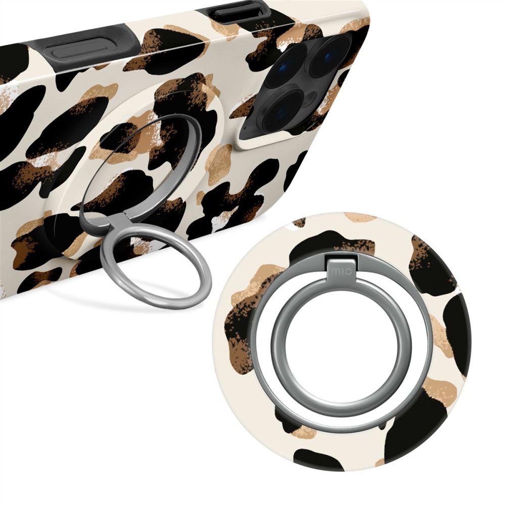 Чехол на заднюю панель Mio  MIO Leopard Magsafe Case Compatible Ring Holder