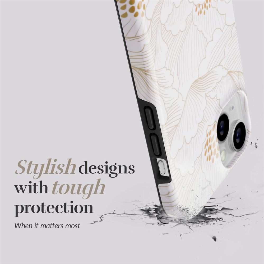 Чехол на заднюю панель Mio  MIO White Roses Magsafe Compatible for iPhone 16 Plus