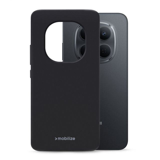 Tagakaaned mobilize  Mobilize Rubber Gelly Case Xiaomi Redmi Note 15 Pro 5G Matt Black