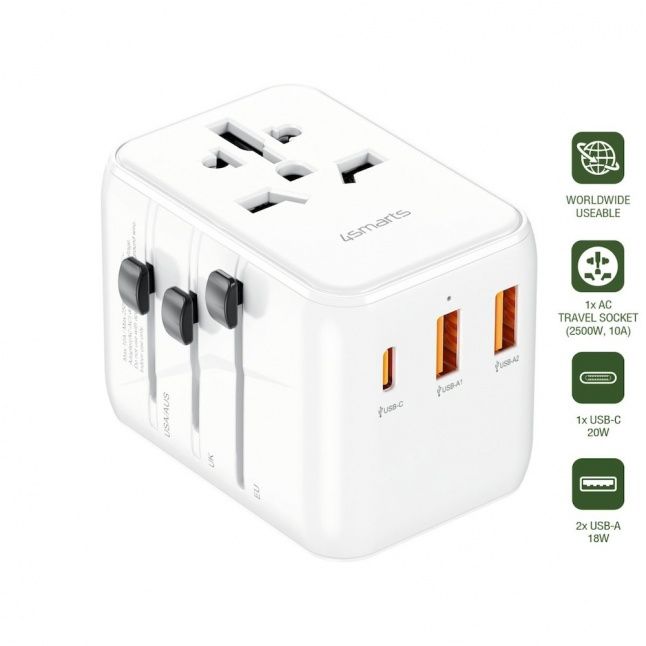 Adapter 4smarts Nomad World Travel Adapter 20W