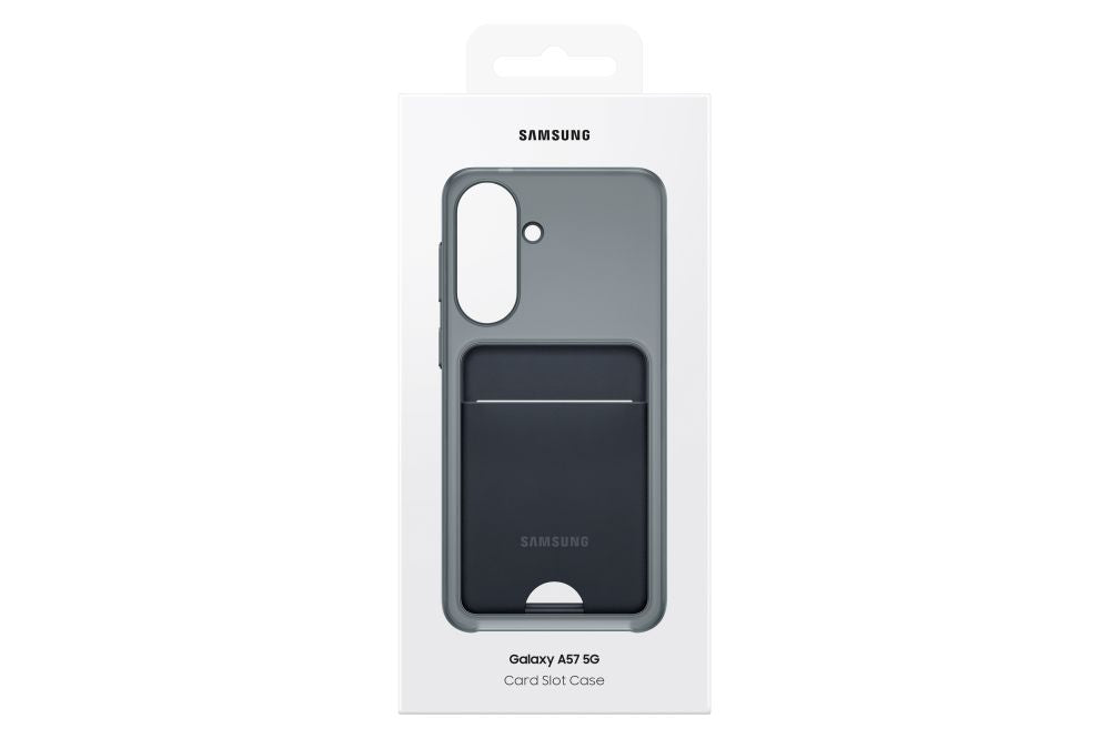 Back panel cover Samsung  OA576TBE Card Slot Case Case Samsung Galaxy A57, Black