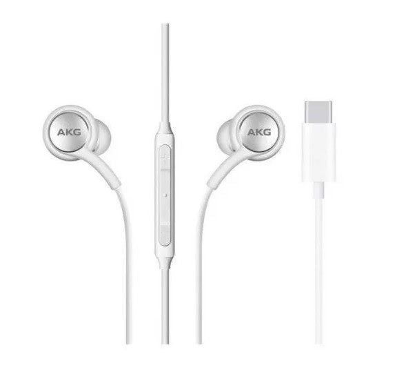 Wired headphones Samsung  Samsung AKG earphones in bag, White