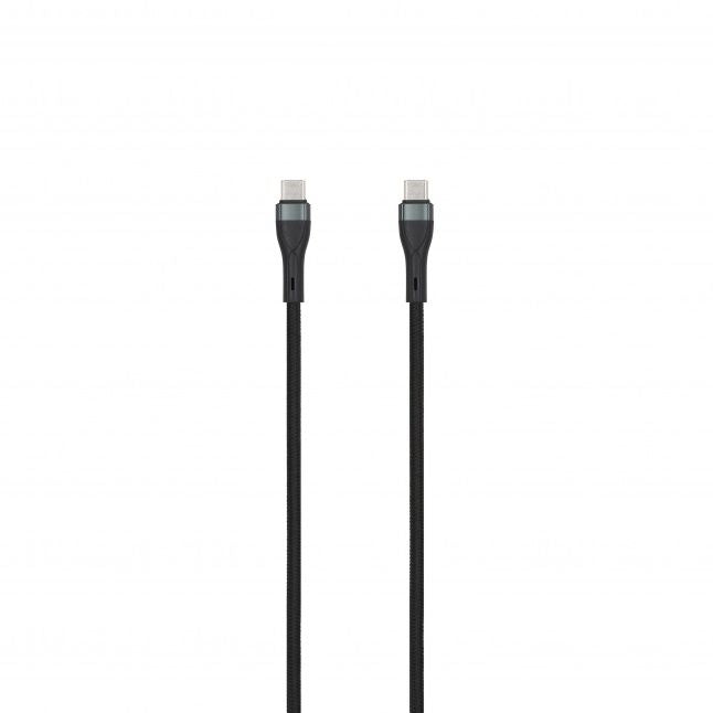 Кабель seek toti  SEEK TOTI Type-C to Type-C, 2m Braided Cable 3A,Black