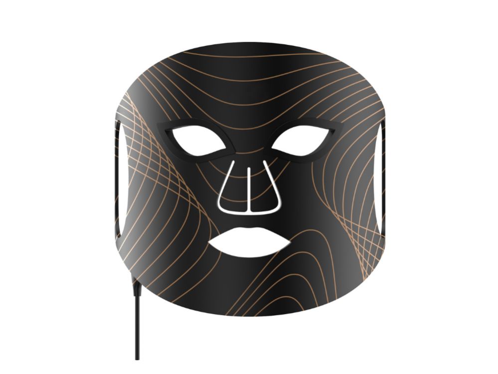 Näopuhastus lunni  Lunni 7 colors LED and Near-Infrared Light Silicone LED Facial Mask Black