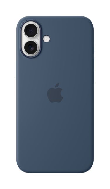Back panel cover Apple  MYYA3ZM/A iPhone 16 Plus Silicone Case with MagSafe, Denim