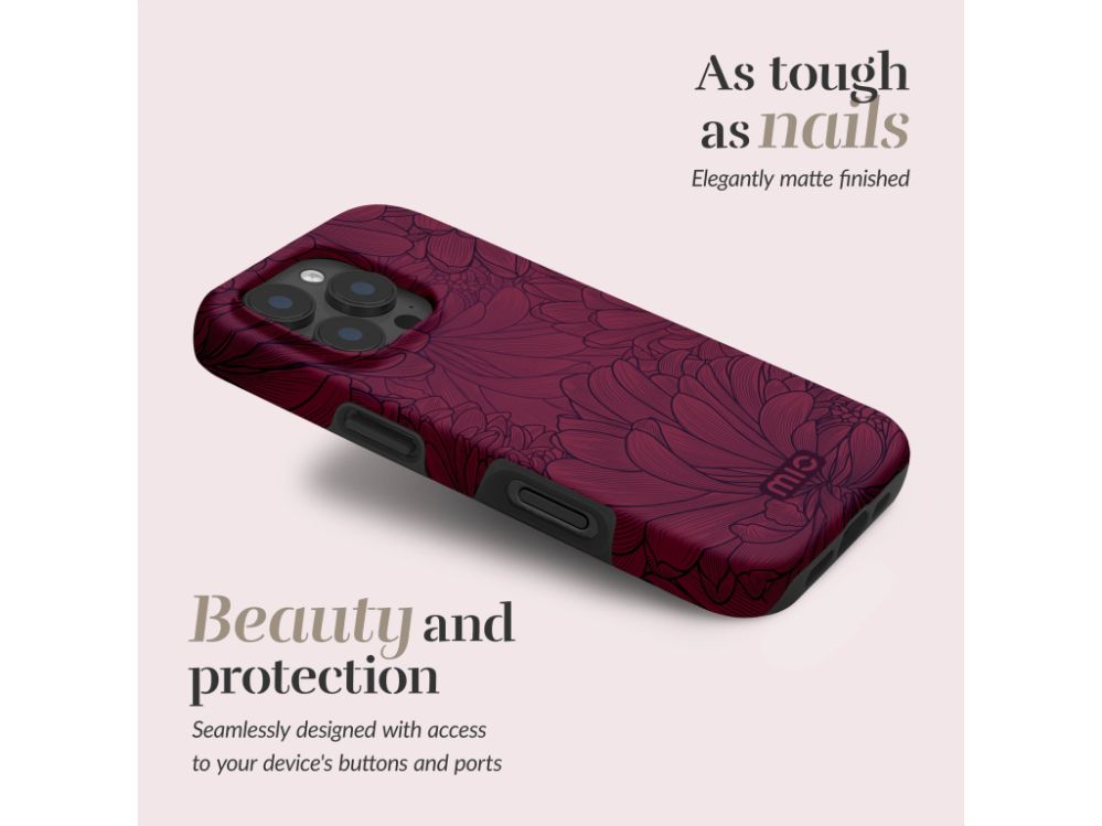 Back panel cover Mio  MIO Berry Blooms Magsafe Compatible for iPhone 17