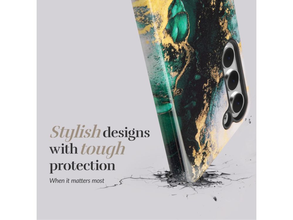Back panel cover Mio  MIO Green Marble Magsafe Compatible for Samsung S25 Ultra 5G