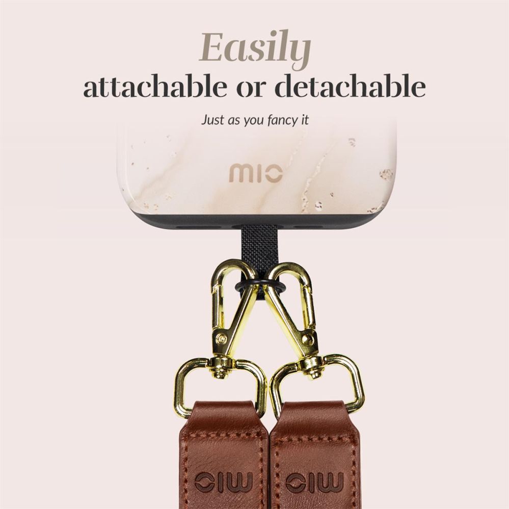 Back panel cover Mio  MIO Lanyard strap Gold Marble