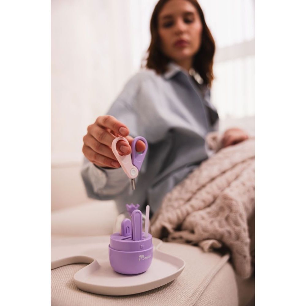 Уход за телом momini  Momini baby nail care kit Lilac Purple