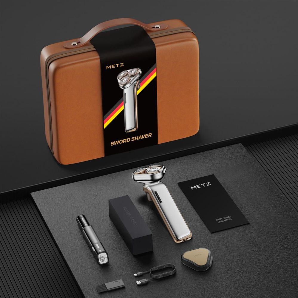 Бритва METZ  MZDF032 Metz Sword Shaver, Titanium Gold Naujas