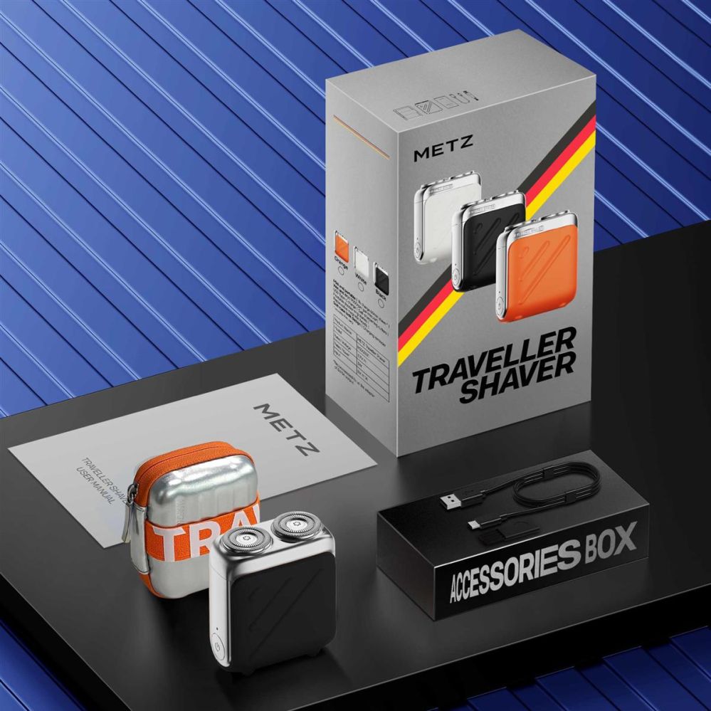 Raseerijad METZ  MZXZ021 Metz Traveller Shaver, Orange.