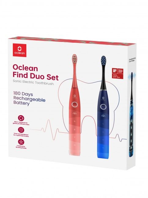 Muud kaubad oclean  Oclean Electric Toothbrush Find Dou Set red/blue