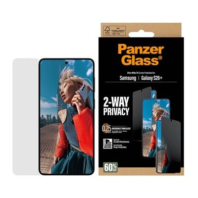 Защитное стекло PanzerGlass  PanzerGlass 2-Way Privacy Screen Protector Samsung  Galaxy S26 Plus  UWF w. EasyAligner