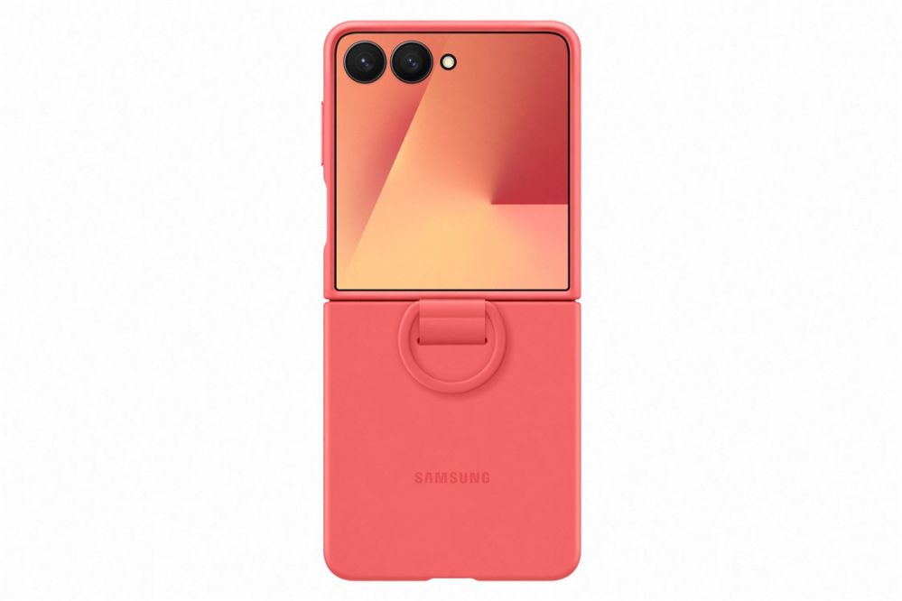 Чехол на заднюю панель Samsung  PF766TREGWW Ring Case (Silicone) Samsung Galaxy Flip7, Red