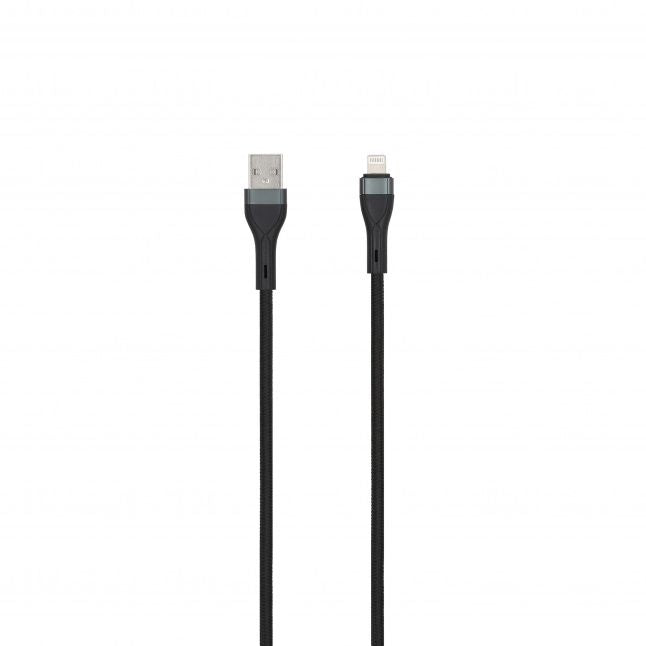 Cable seek toti  SEEK TOTI USB A to Lightning, 2m Braided Cable 2A (non-MFI), Black