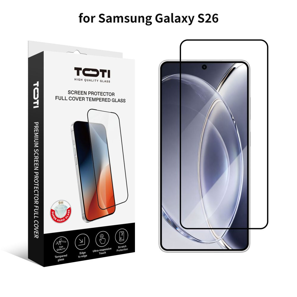 Kaitseklaasid toti premium  TOTI PREMIUM TEMPERED glass 2.5D screen protector full cover for Samsung Galaxy S26