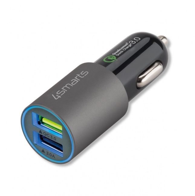 Auto charger 4smarts  Car Charger Rapid 30W with Quick Charge, matt grey